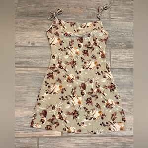 Knot Shoulder Floral Cami Dress